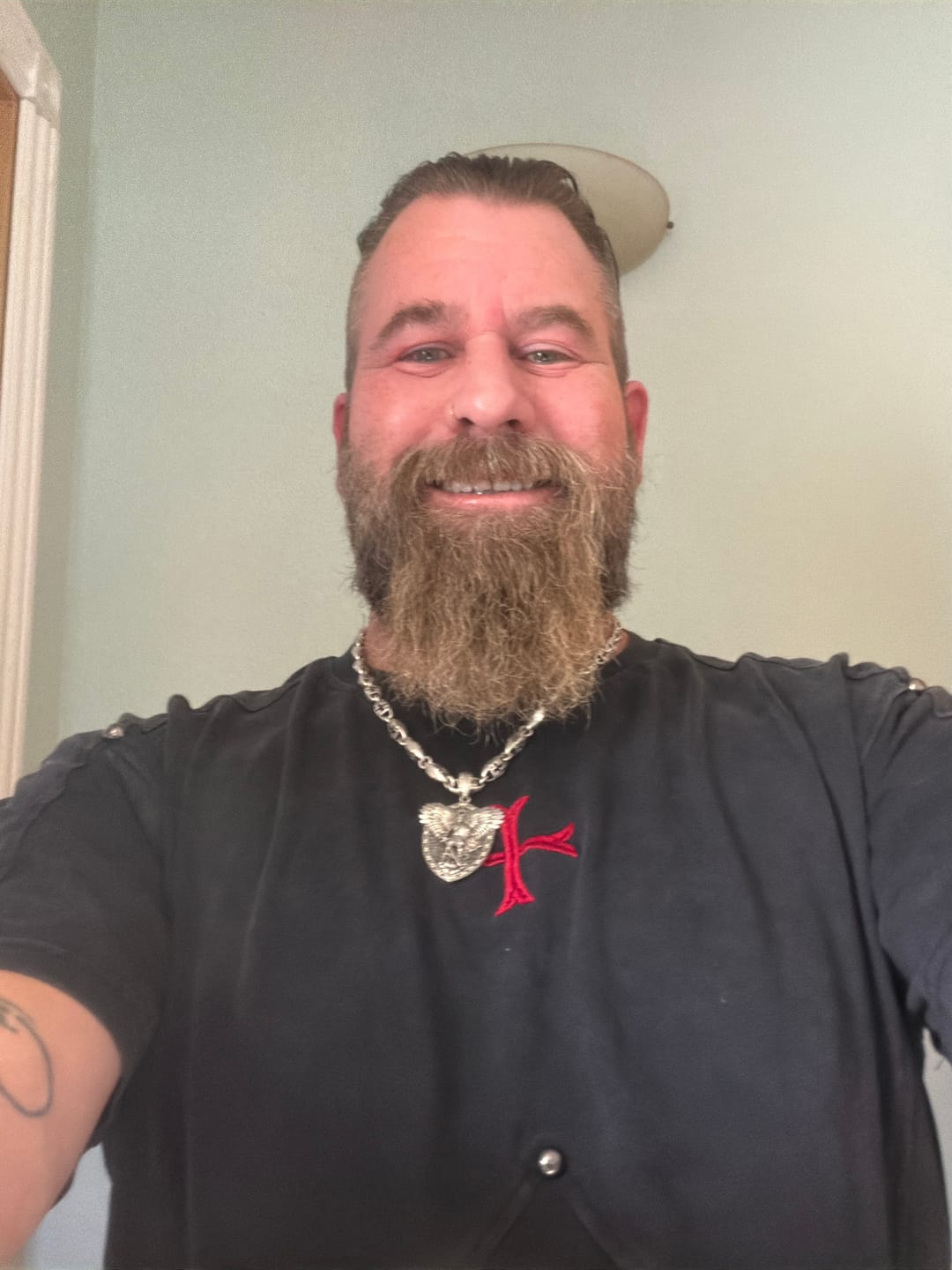 Customer photo review of Crusader Armor T-Shirt