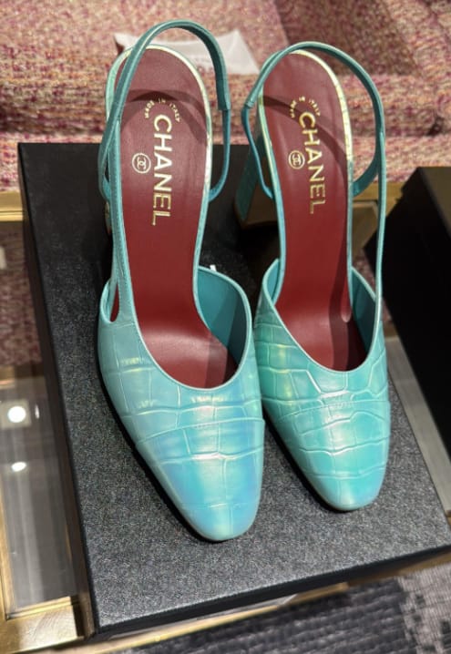 Customer photo review of Chanel 2026 Two-Tone Shoe Cowhide 168113