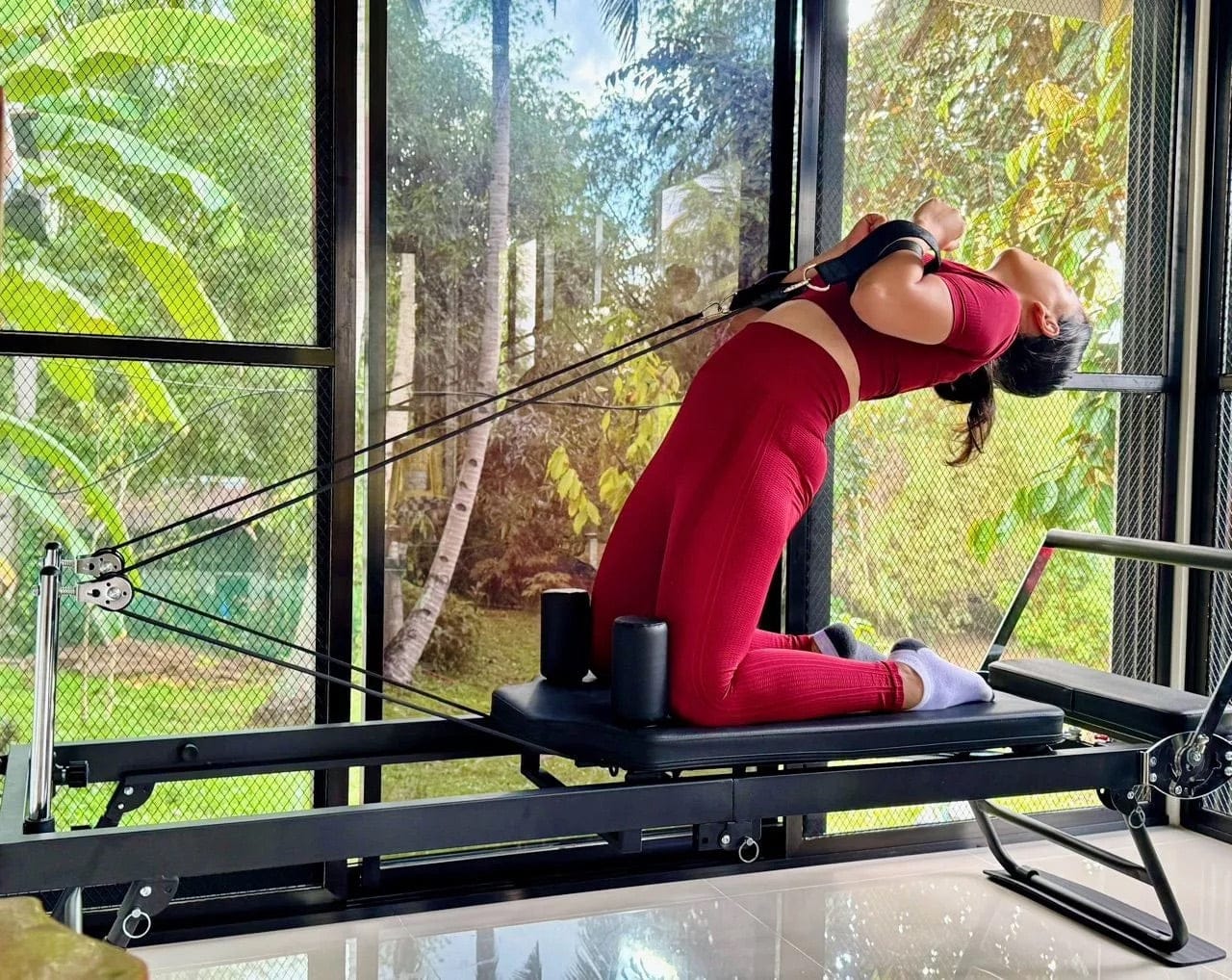 Customer photo review of GoodForm™ Pilates Reformer
