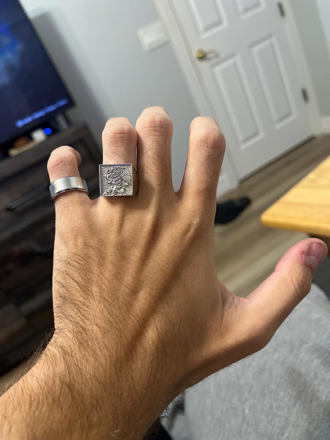 Customer photo review of Mexican Eagle Ring