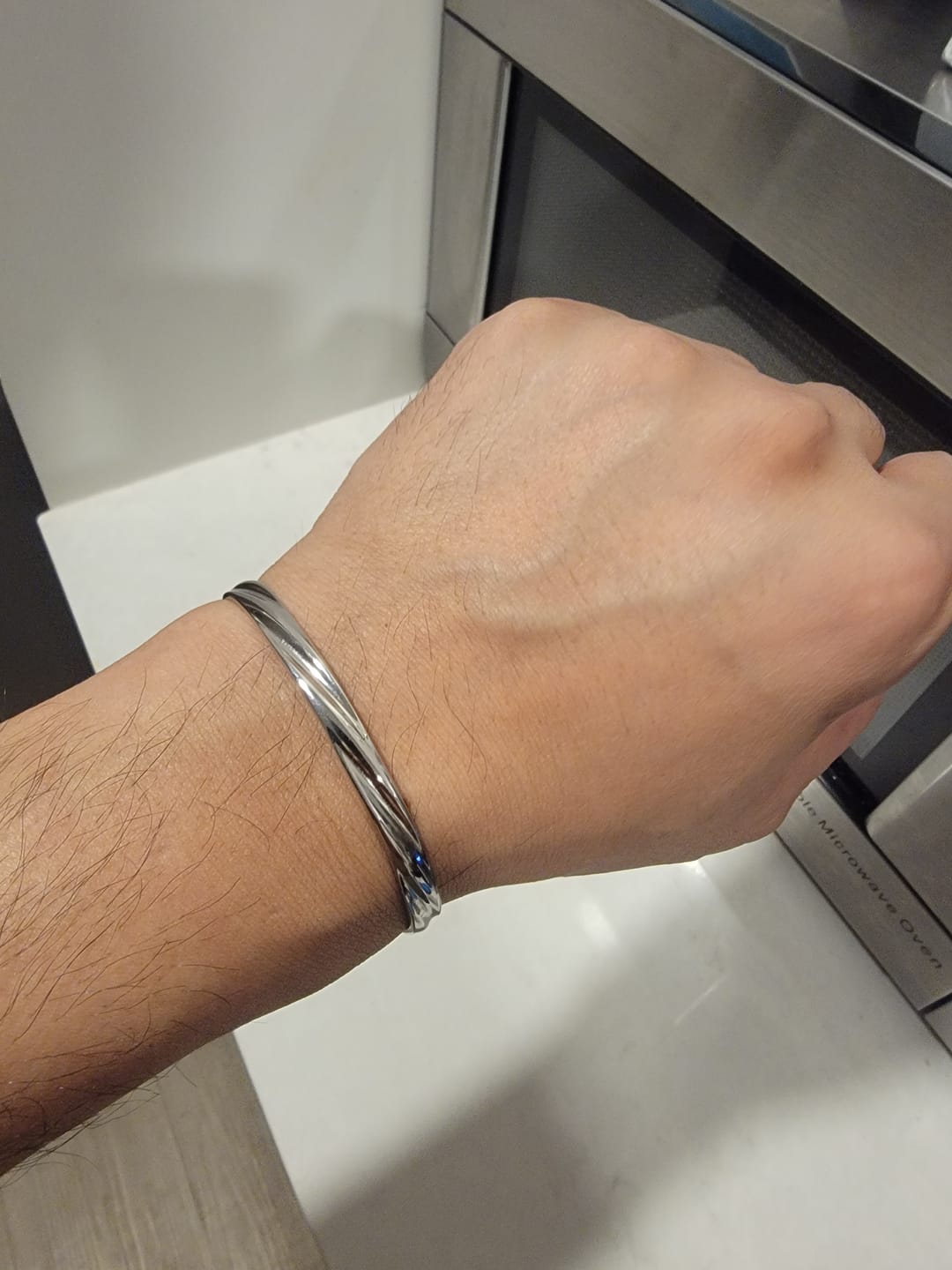 Customer photo review of Twisted Unisize Cuff