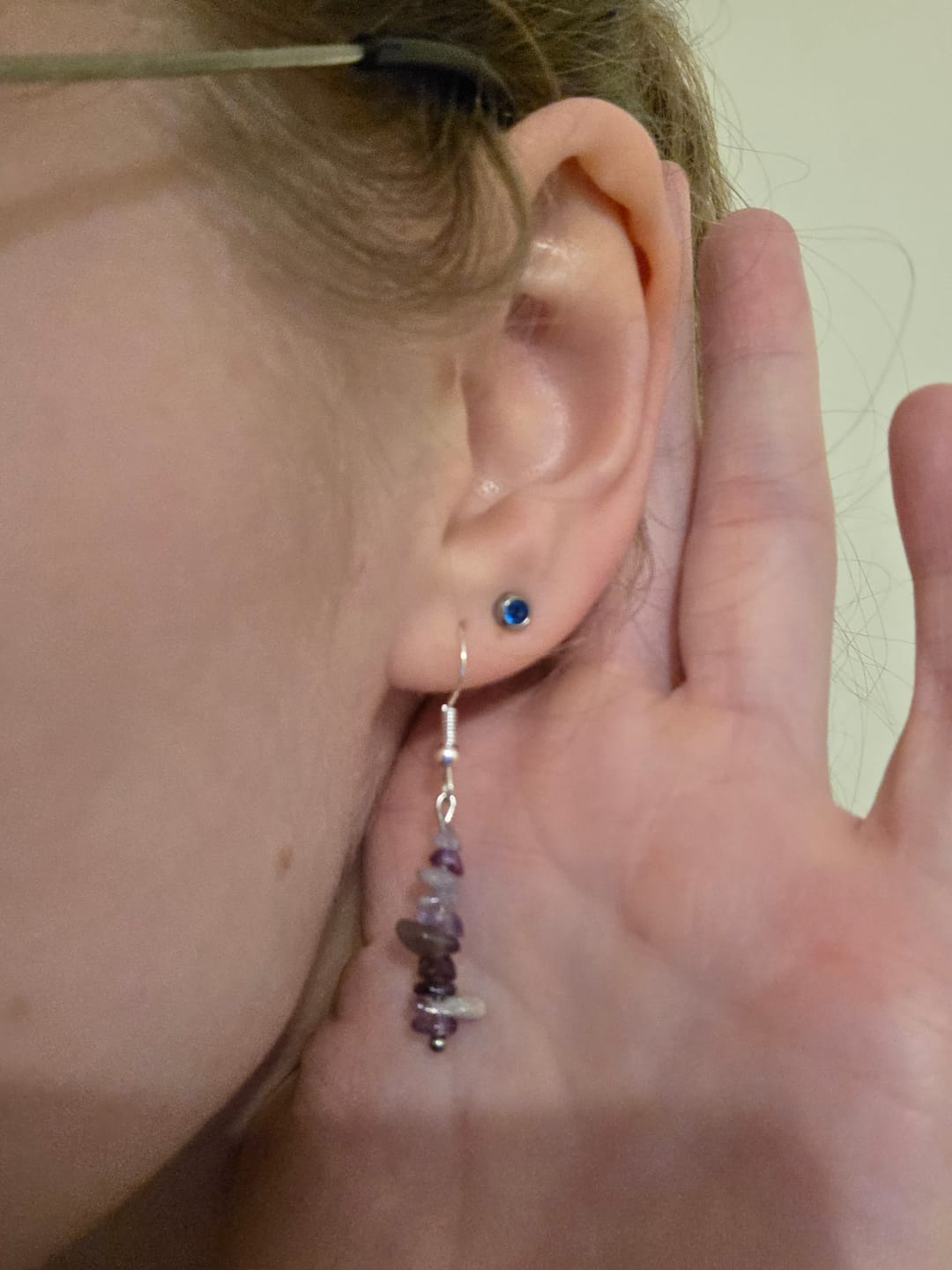Customer photo review of Handmade Custom Order Earrings 2 pairs