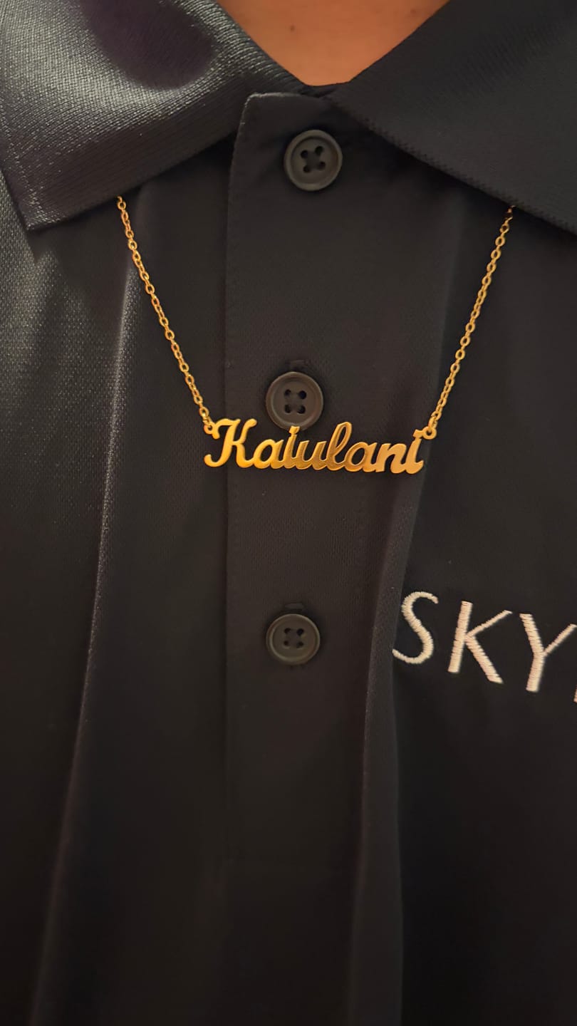 Customer photo review of Custom Name Necklace