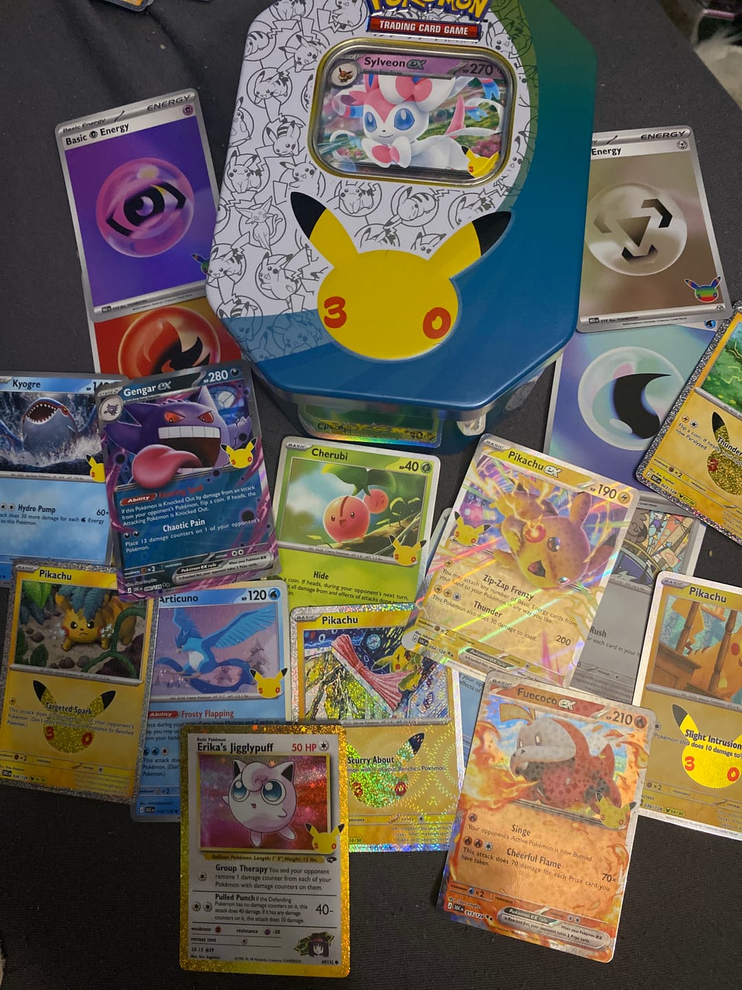 Customer photo review of Pokemon TCG: 30th Celebration: Tin Sylveon Ex
