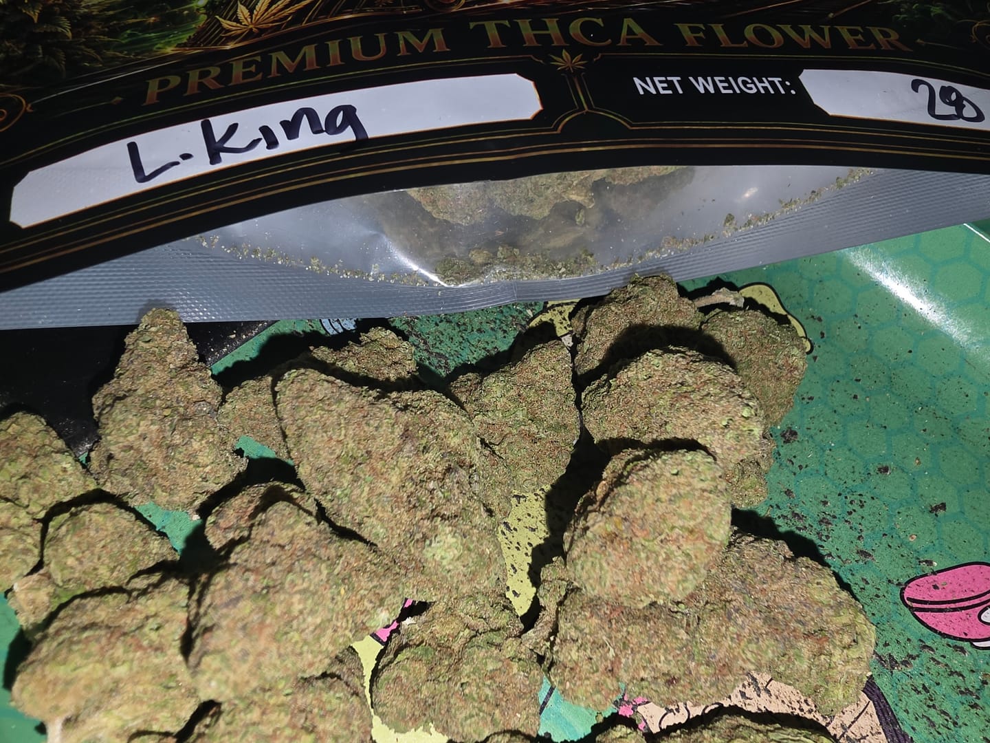 Customer photo review of Lyon King THCA Flower