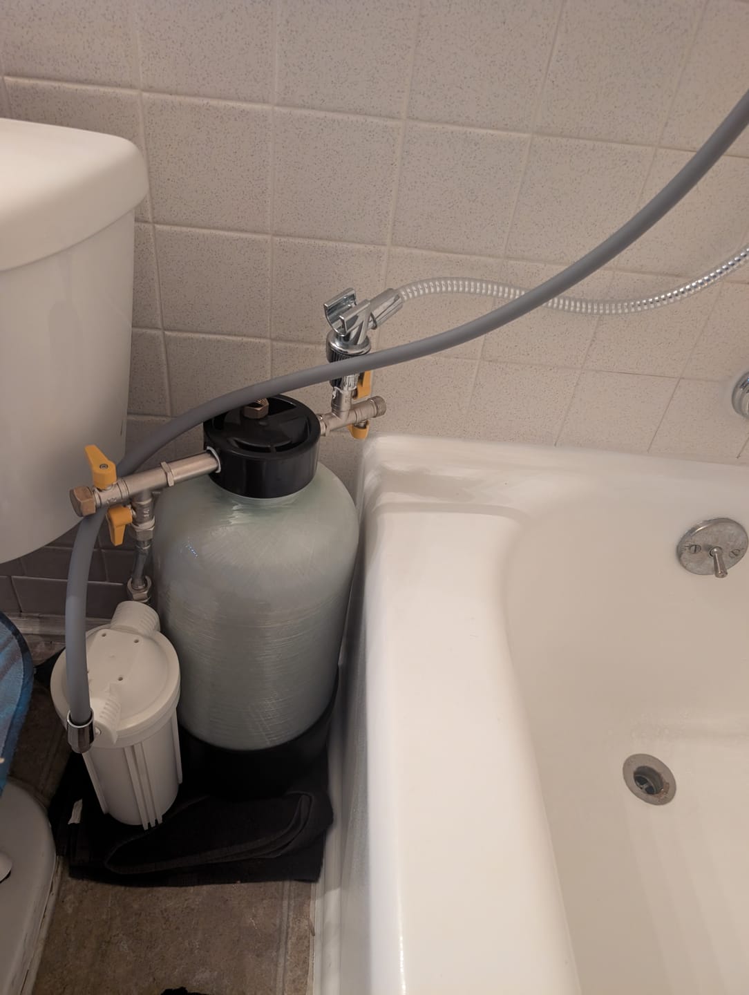 Customer photo review of Shower Water Softener System for Hard Water