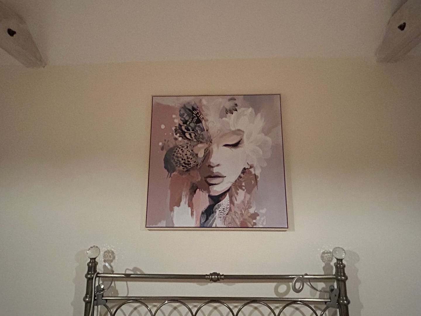 Customer photo review of Ellie Bloom Square Canvas Print