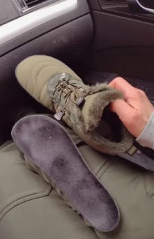 Customer photo review of Botines barefoot Trekking Rock Snow