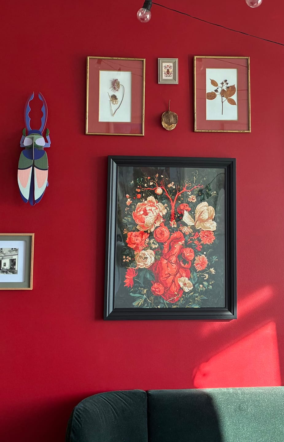 Customer photo review of The Floral Heart | Paint by Number