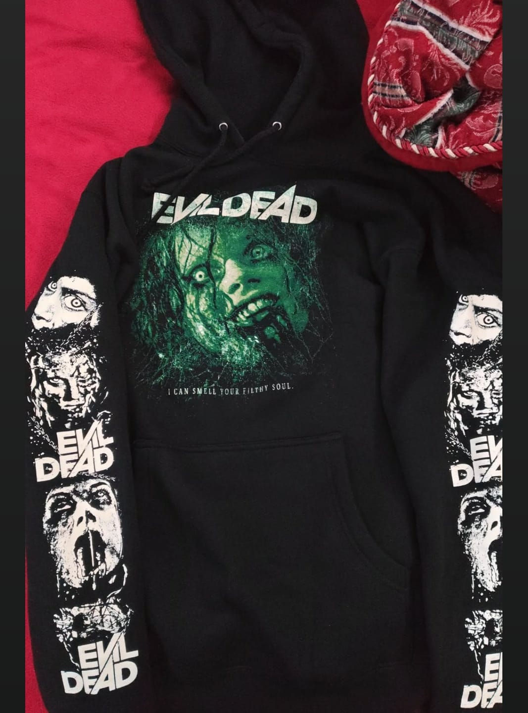 Customer photo review of EVIL DEAD 2013: FILTHY SOUL - PULLOVER HOODIE