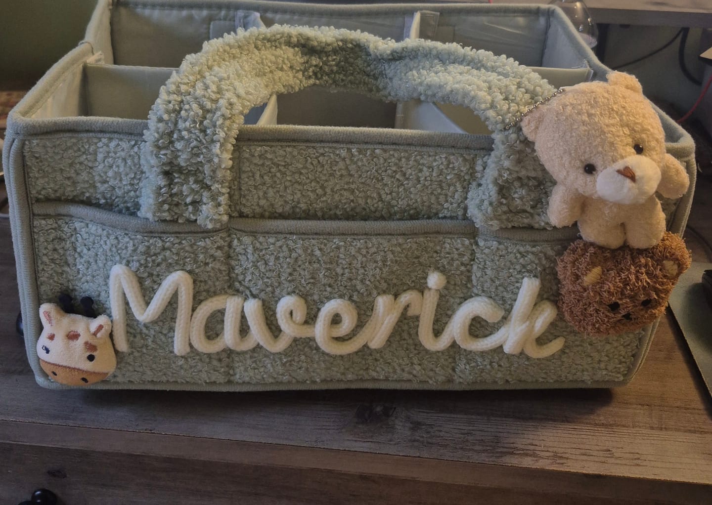 Customer photo review of K&C - Personalized Baby Storage Basket