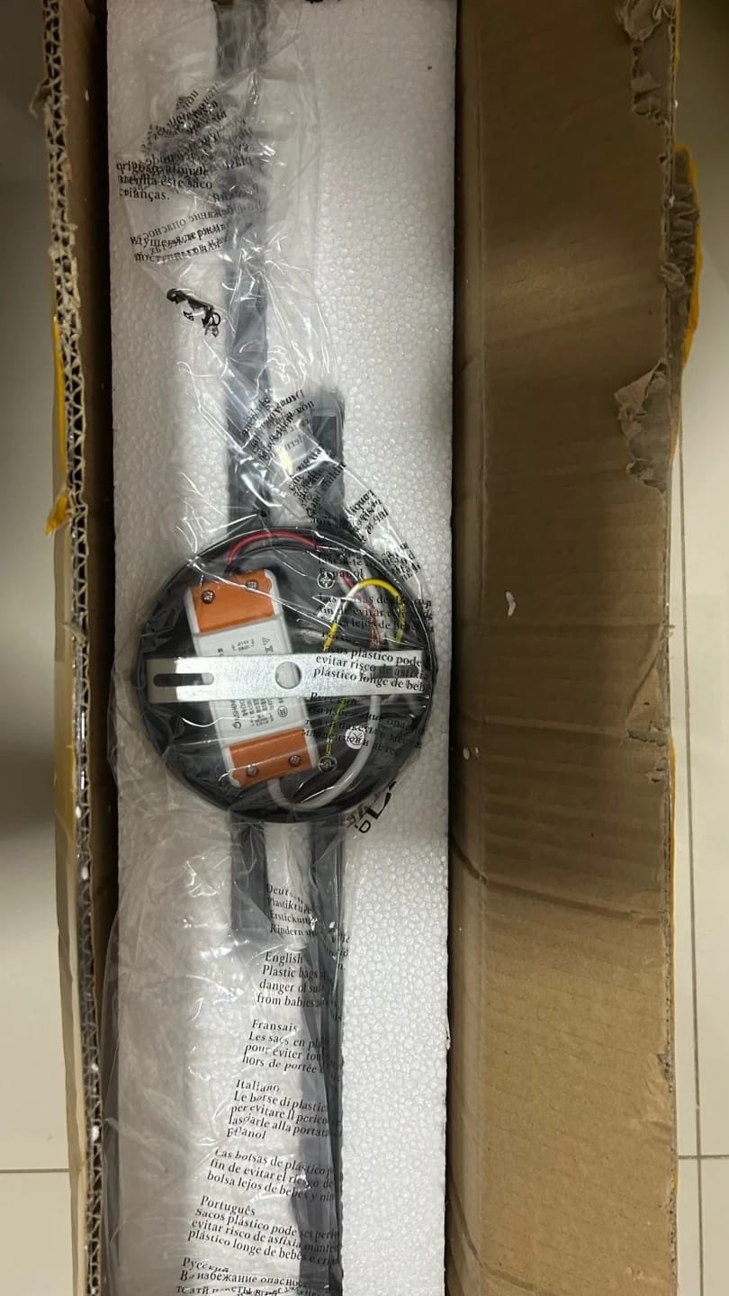 Customer photo review of Slim Wall Light, 55 cm Acrylic Shade, Integrated LED, Wall Sconce