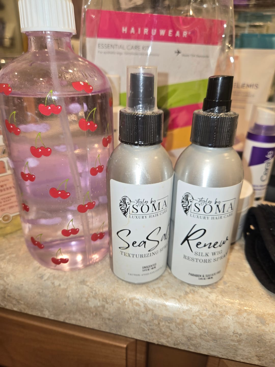 Customer photo review of DYNAMIC DUO (Renew Spray & Sea Salt Spray)