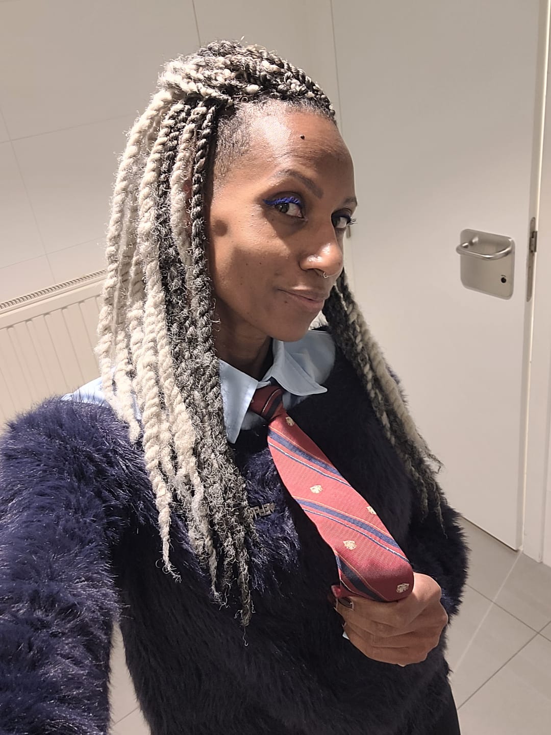 Customer photo review of Aelfric Eden Tie Two Layer Sweater