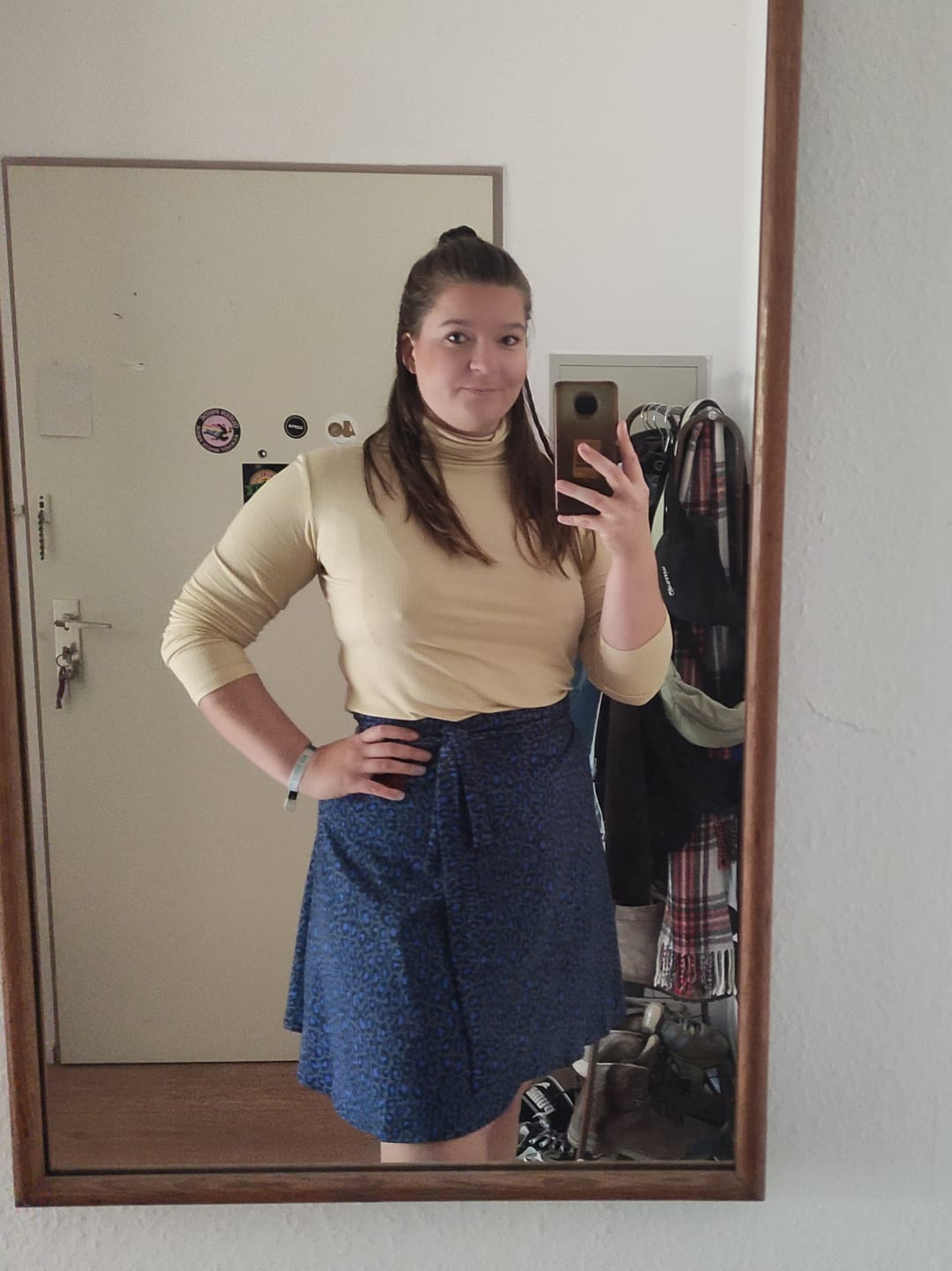 Customer photo review of Wanda | Midi-Wickelrock | Leo blau