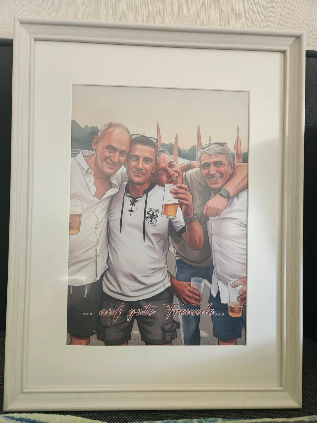 Customer photo review of ColorSketch Poster Dein Foto als handgezeichnete Karikatur