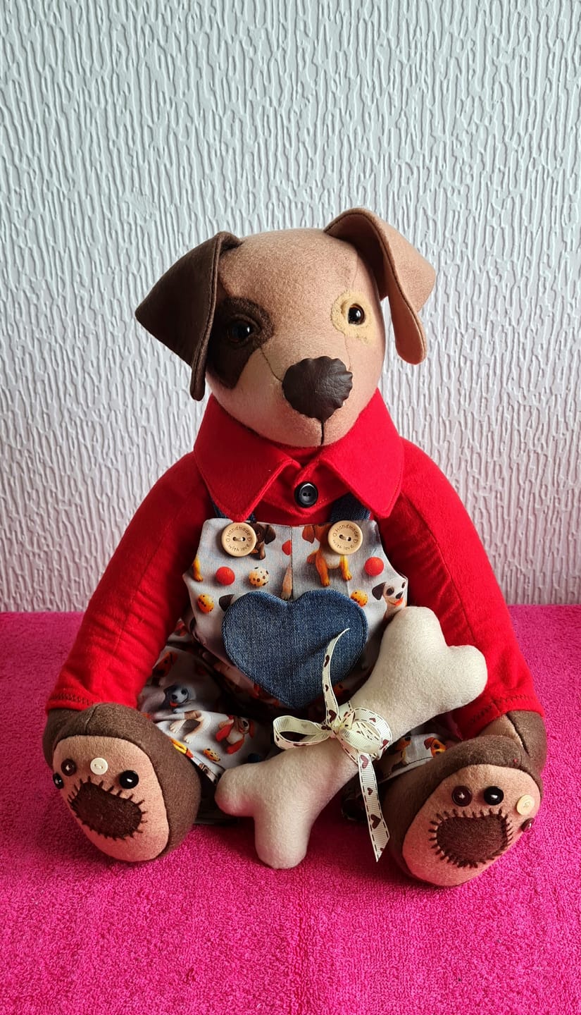 Customer photo review of Memory Dog  PDF Pattern and Video Tutorial Workshop