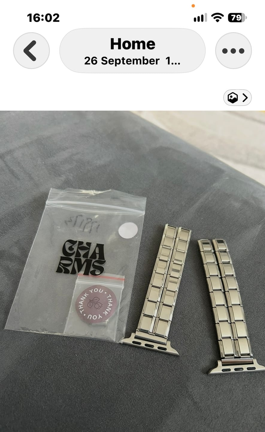 Customer photo review of Apple Watch Charm Bracelet