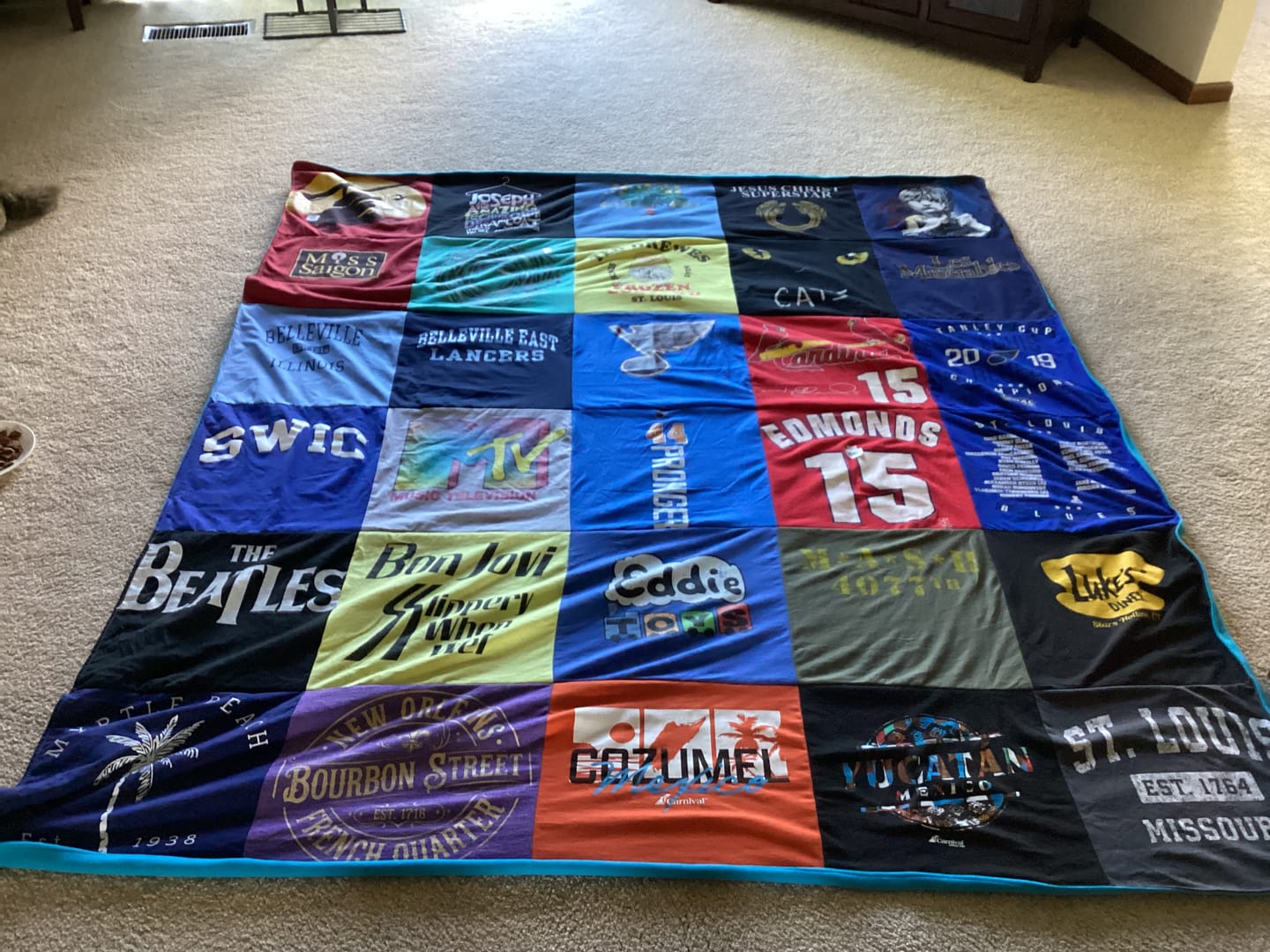 Customer photo review of Project Repat T-Shirt Quilt