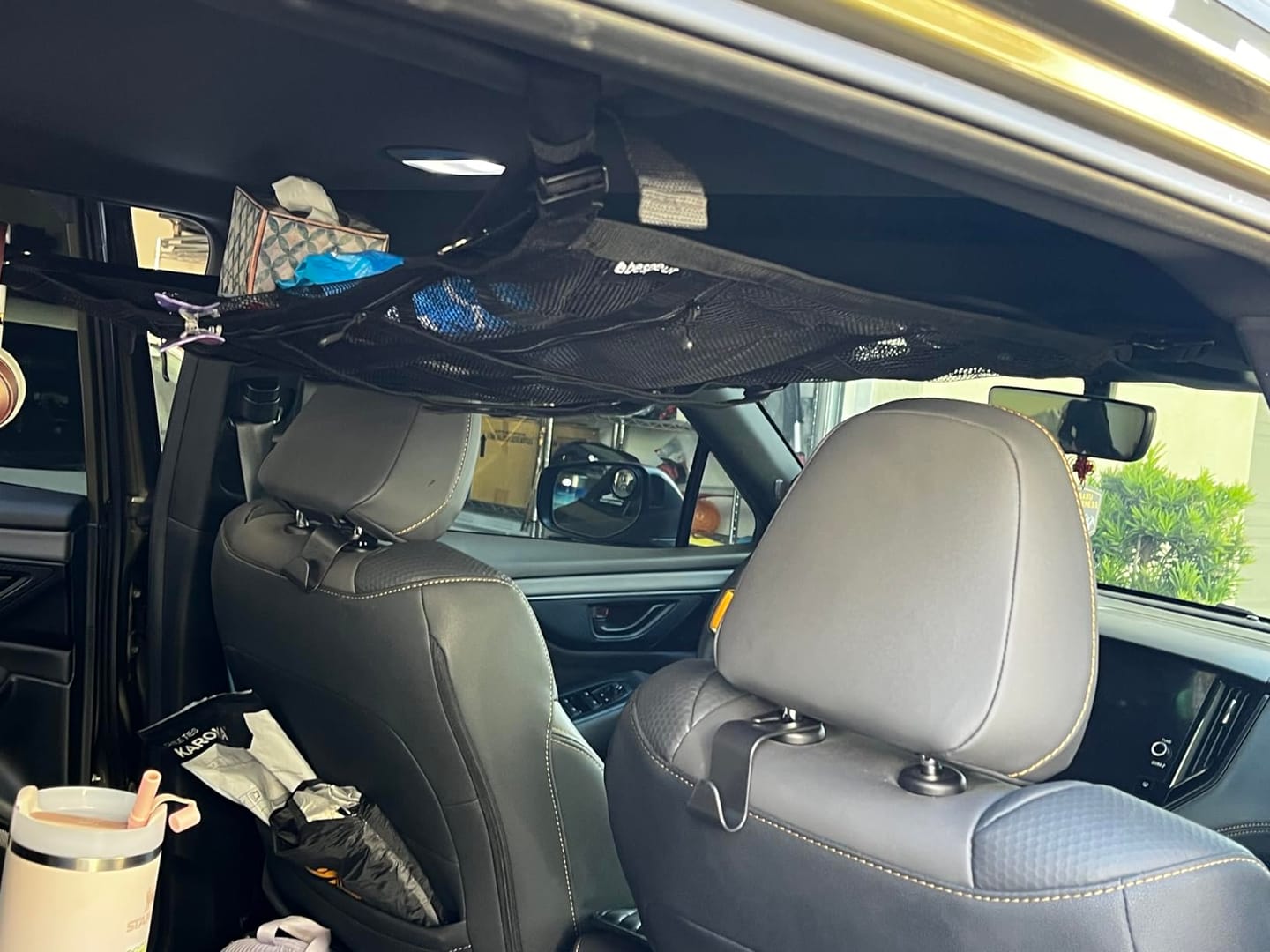 Customer photo review of Sky-Stow™ Car Ceiling Storage Net