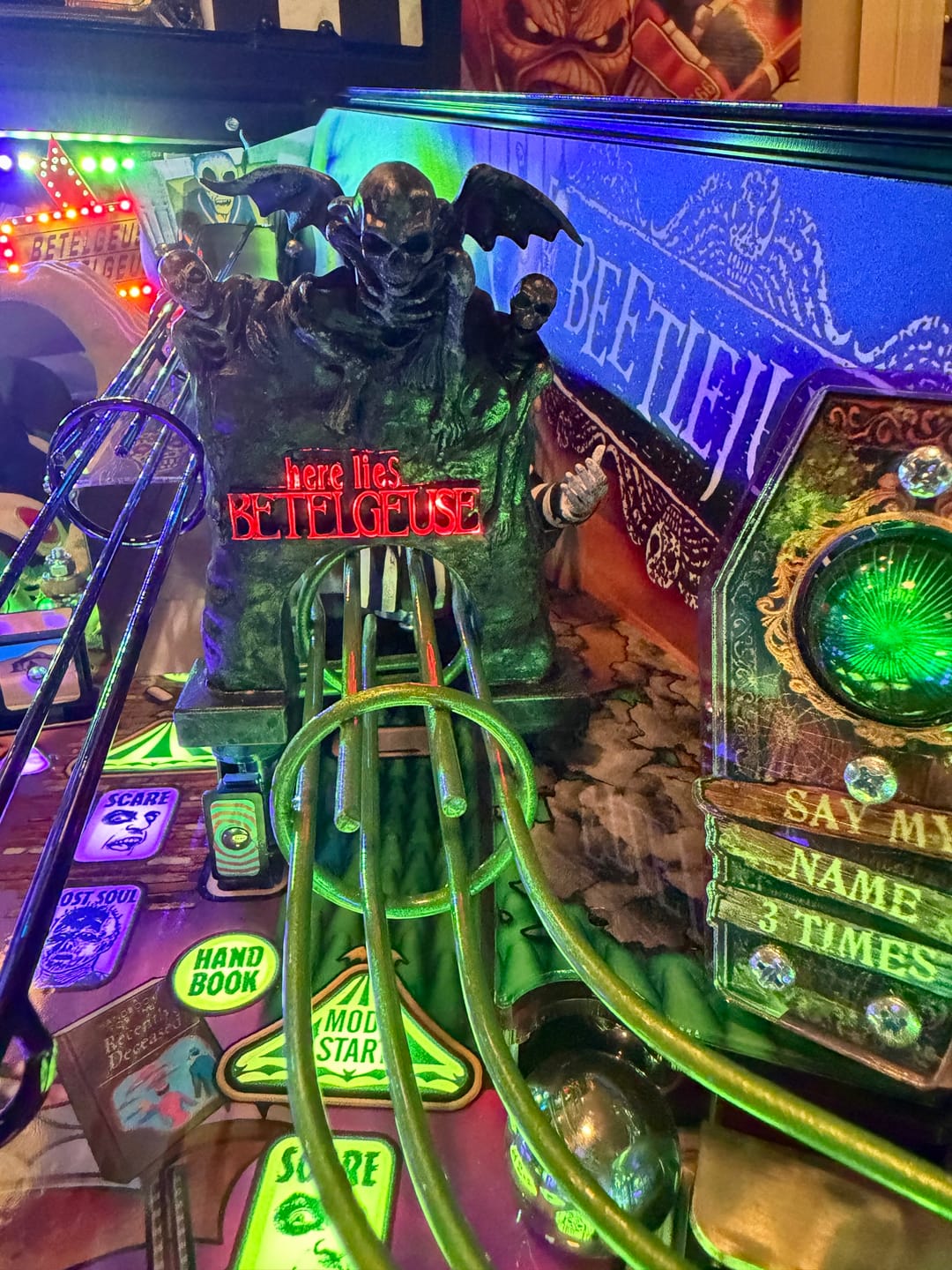 Customer photo review of Beetlejuice Betelgeuse Graveyard Tombstone Pinball Mod