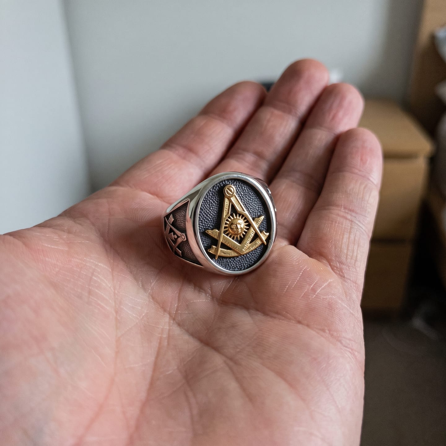 Customer photo review of Past Master Masonic Ring
