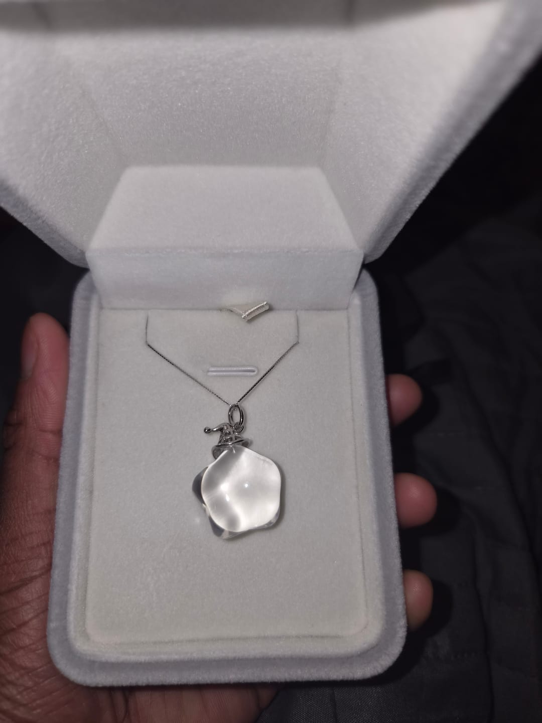 Customer photo review of Lunather™ Little Star Clear Quartz Necklace
