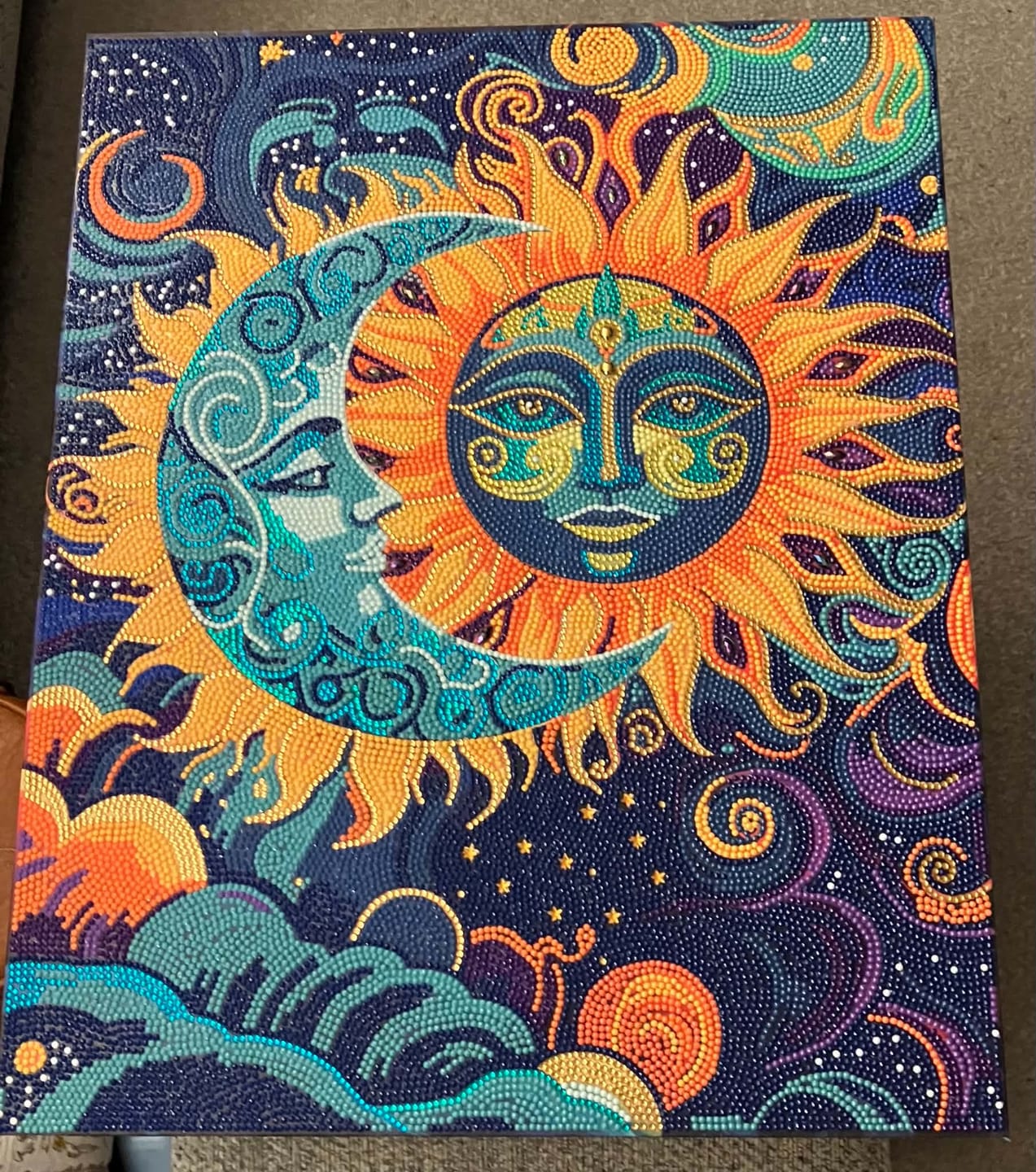 Customer photo review of Celestial Union Crystal Art Canvas Kit 40x50cm