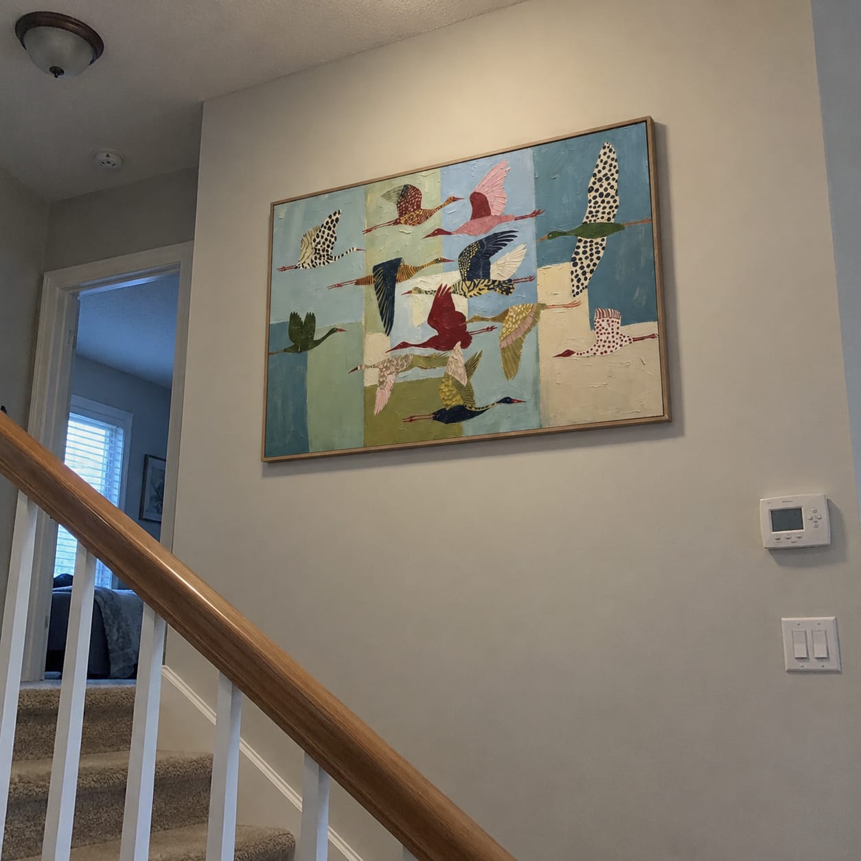 Customer photo review of Flying Birds Wall Art | Migration Mosaic