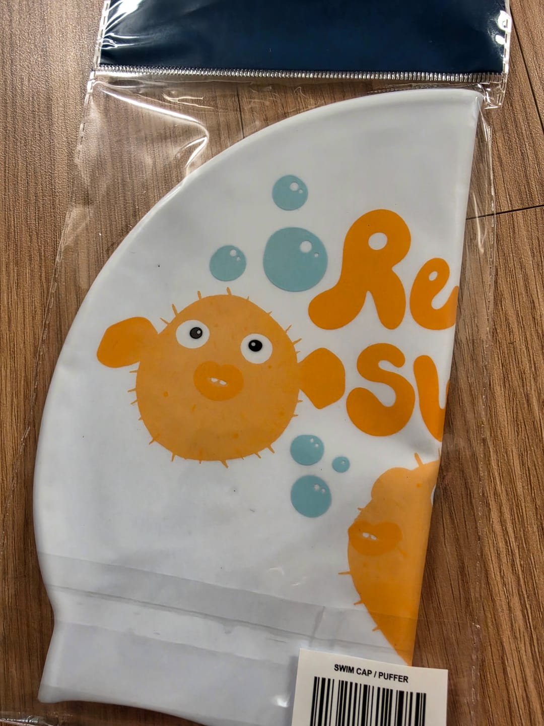 Customer photo review of JAYD Swim Cap - Resting Swim Face