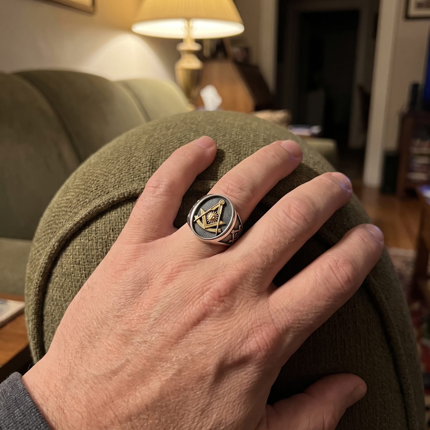 Customer photo review of Past Master Masonic Ring