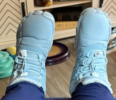 Customer photo review of Botines barefoot impermeables Confort Total Pink