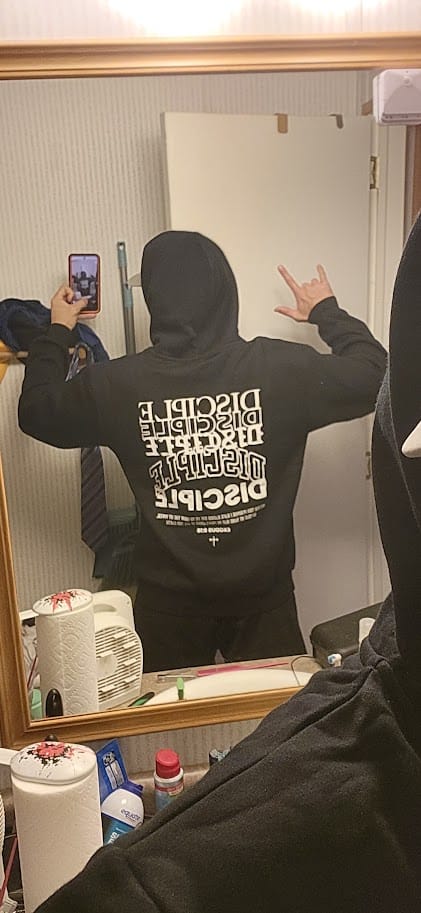 Customer photo review of Disciple Hoodie