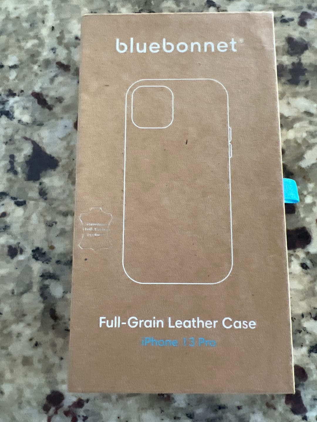 Customer photo review of The Minimalist Full-Grain Leather iPhone 13 Pro MagSafe Case - Saddle Tan