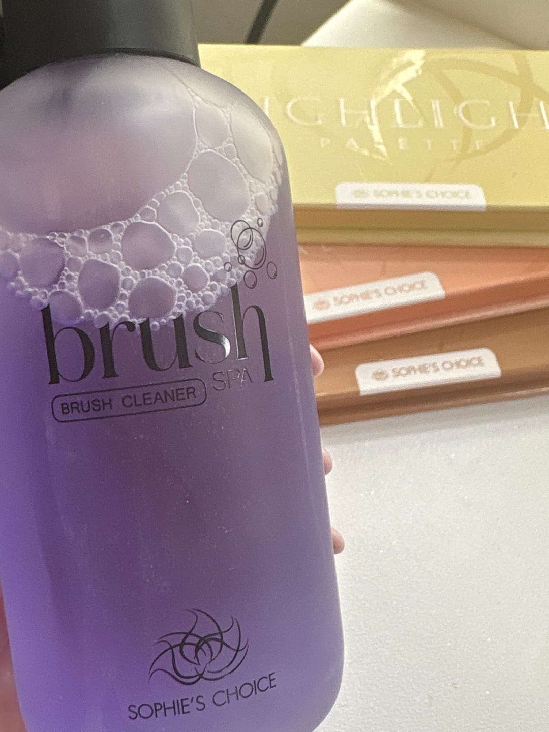 Customer photo review of Brush Spa – Tečnost za brzo čišćenje četkica
