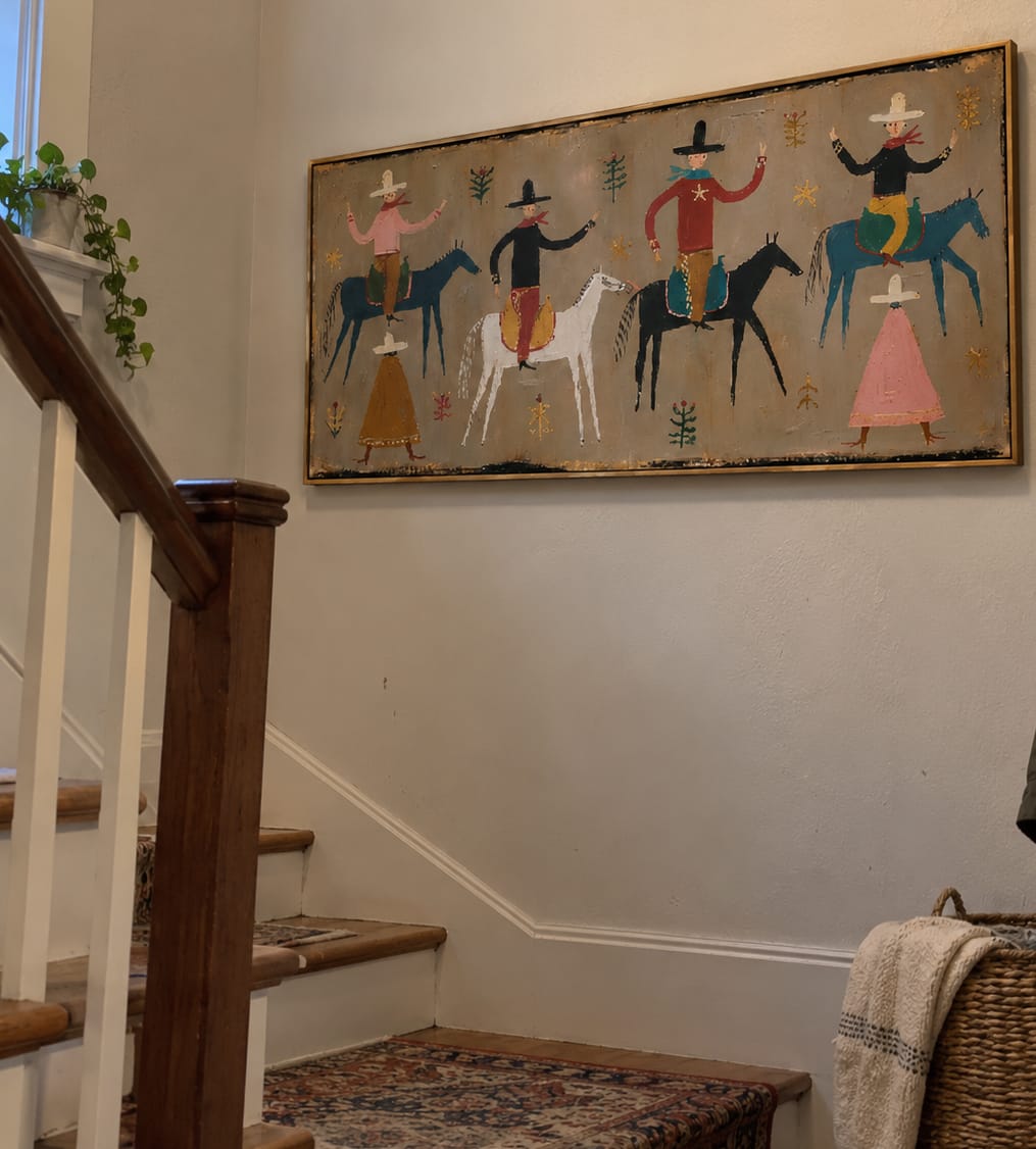 Customer photo review of Prairie Folk-Western Riders and Horses Painting