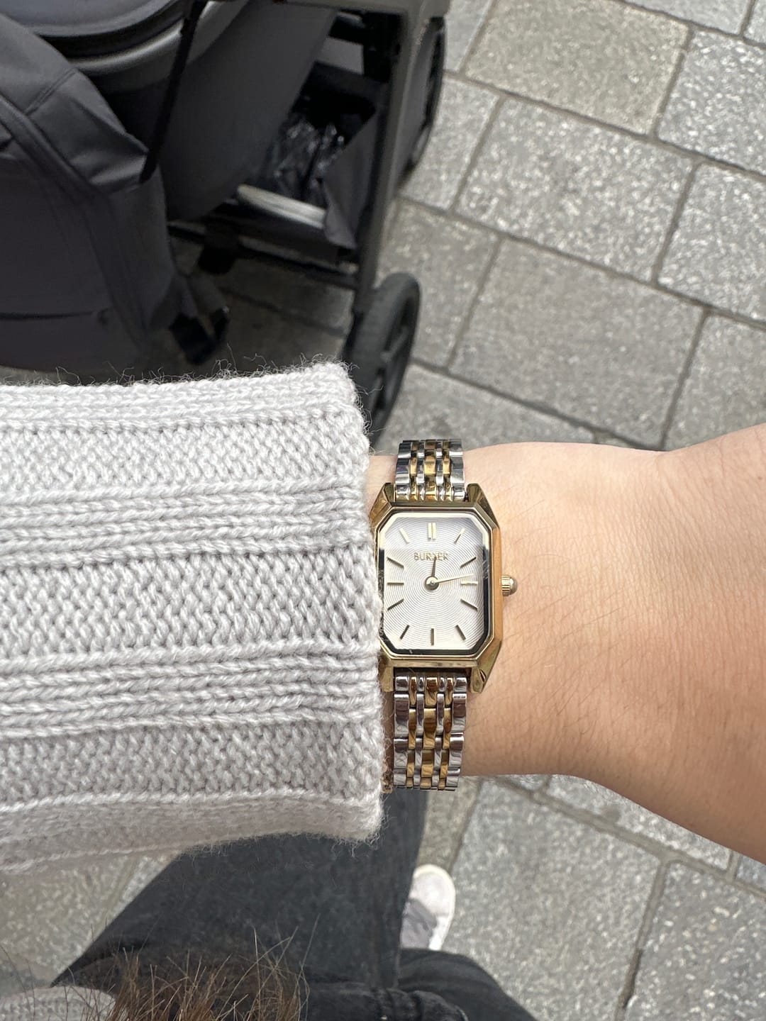 Customer photo review of Isabell Petite Gold Silver