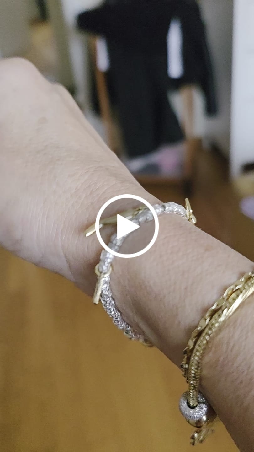Customer video review of CREA IL TUO BRACCIALE GRANELLI - charms oro