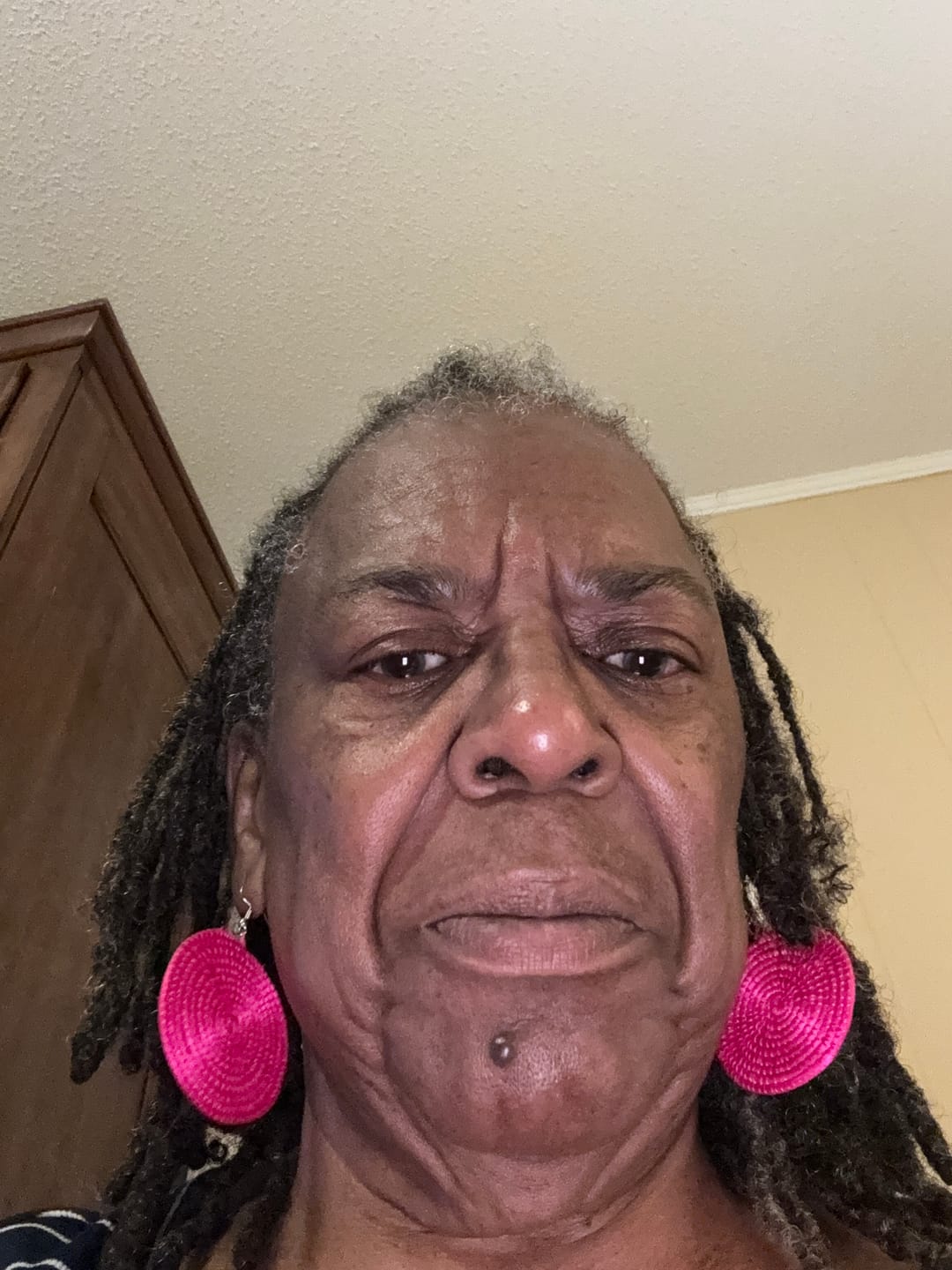 Customer photo review of Rwandan African Sisal Earrings
