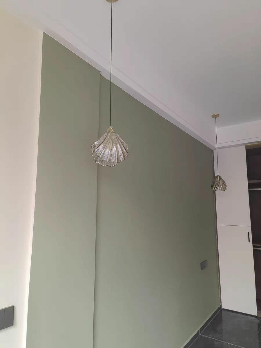 Customer photo review of Glass Pendant Light, Nested Glass Globe, Brass Hardware, Cluster