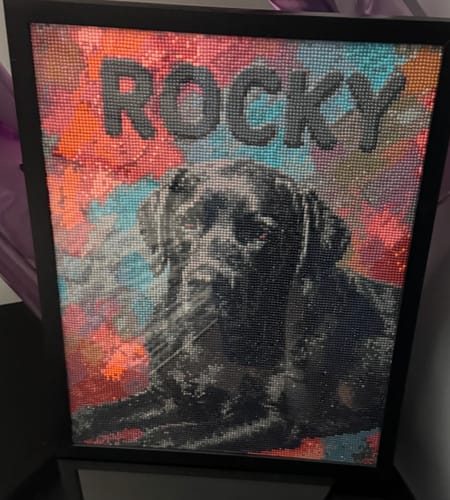 Robin B.’s finished Custom Photo diamond painting