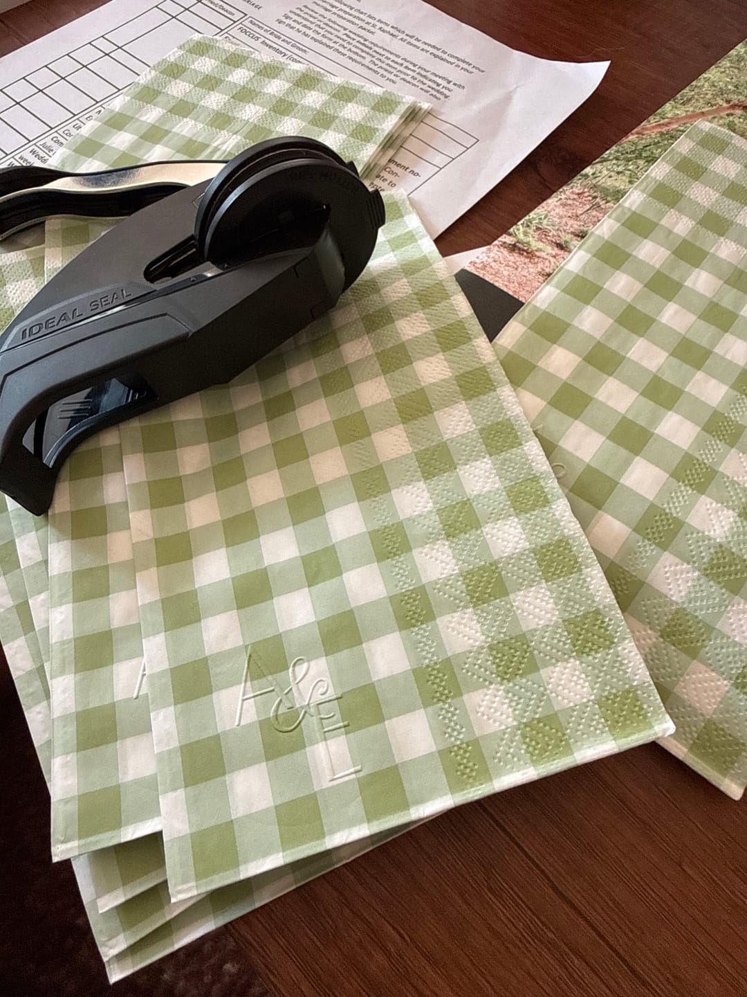 Customer photo review of Monogram Embosser