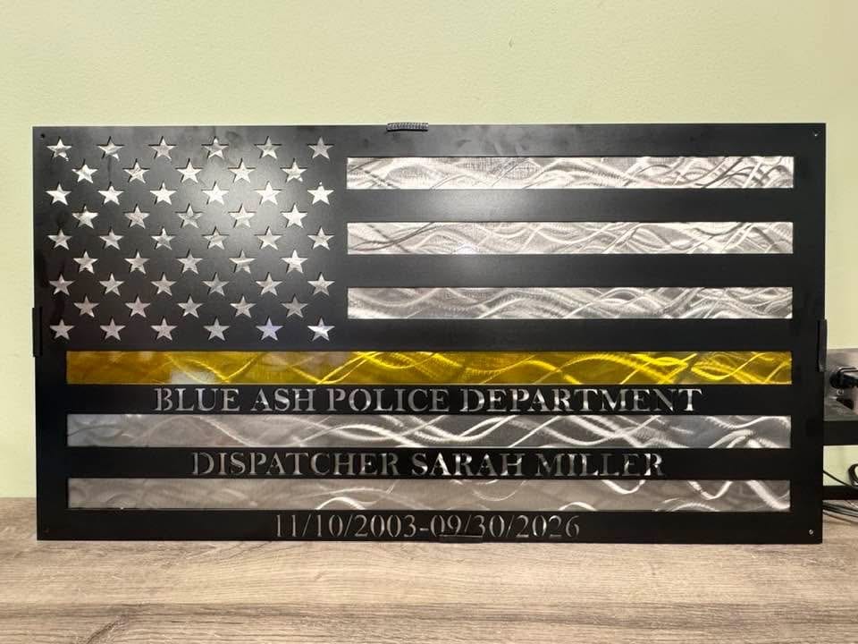 Customer photo review of Blue Line American Flag - Multilayer - Other line colors available