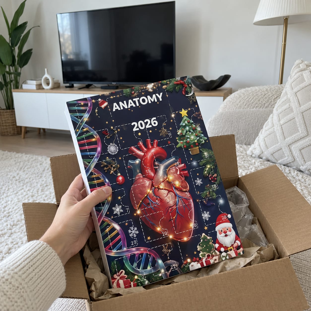 Customer photo review of Calendario de Adviento de Anatomía