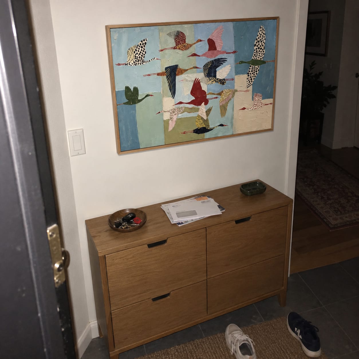 Customer photo review of Flying Birds Wall Art | Migration Mosaic