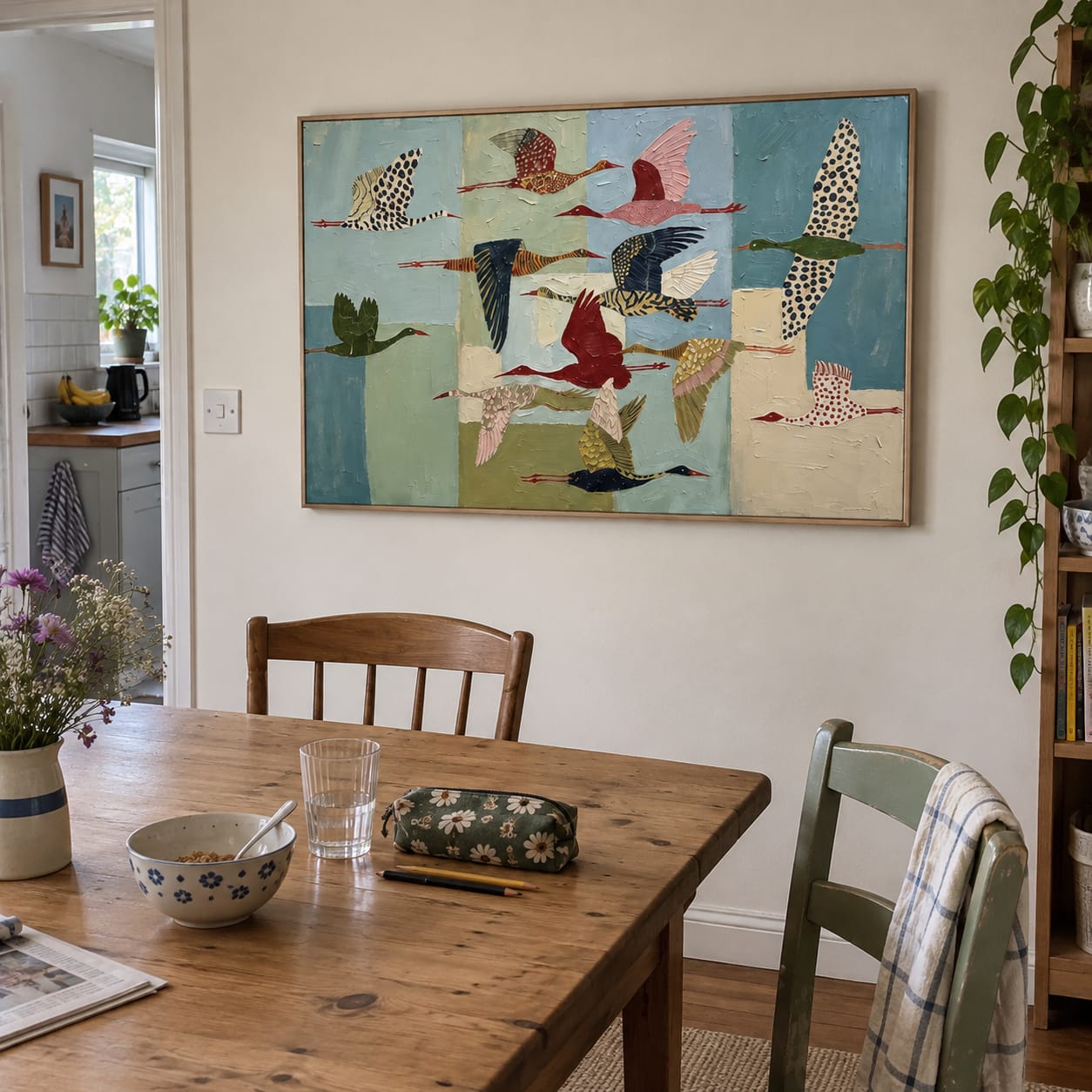 Customer photo review of Flying Birds Wall Art | Migration Mosaic