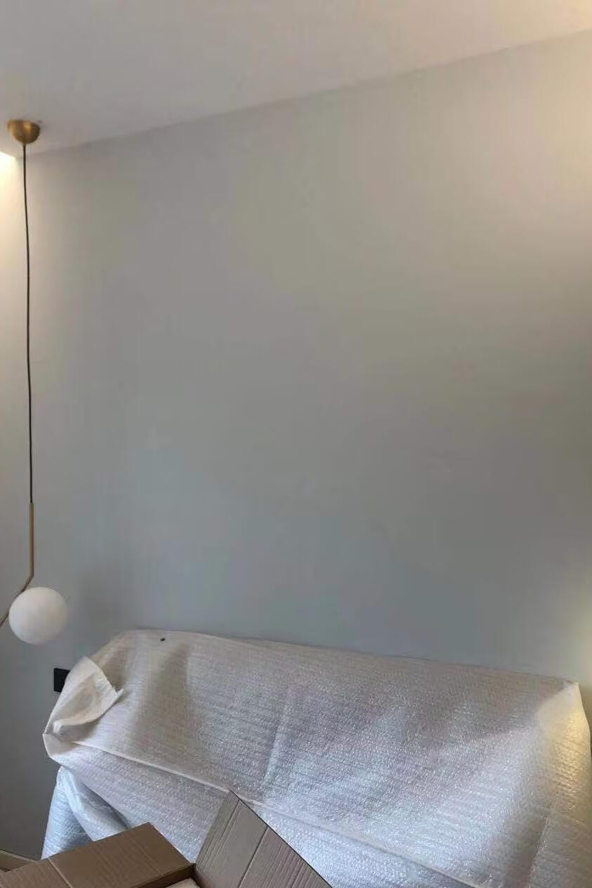 Customer photo review of Globe Pendant Light, White Glass, Brass or Black Stem, 20 cm