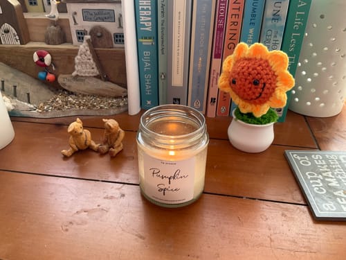 Customer photo review of Pumpkin Spice Candle
