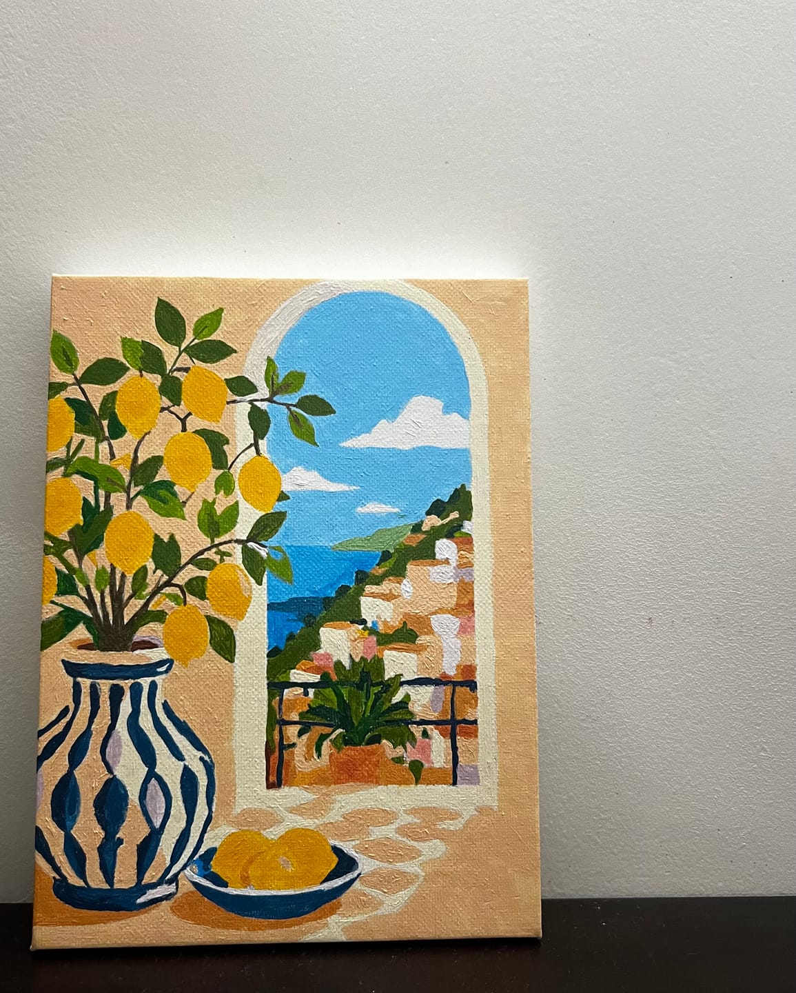 Customer photo review of 6 Mini Paintings - Mediterranean Dream Set