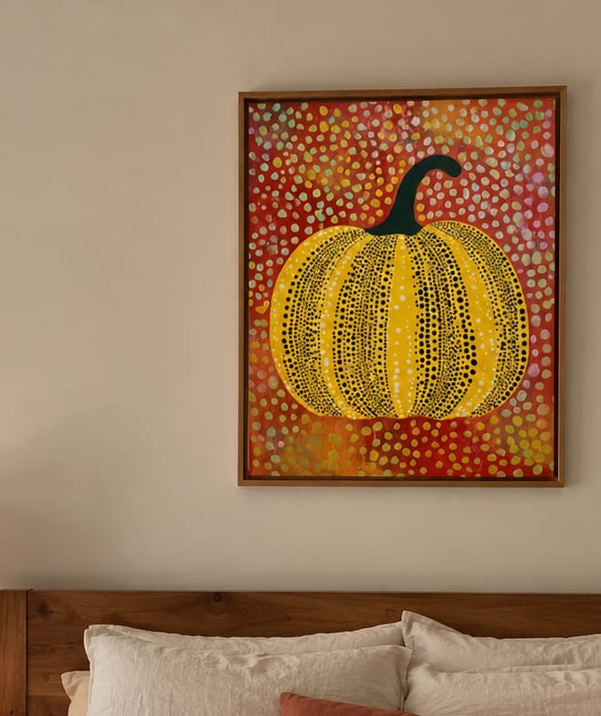 Customer photo review of Dotted Harvest-Colorful Pumpkin Painting